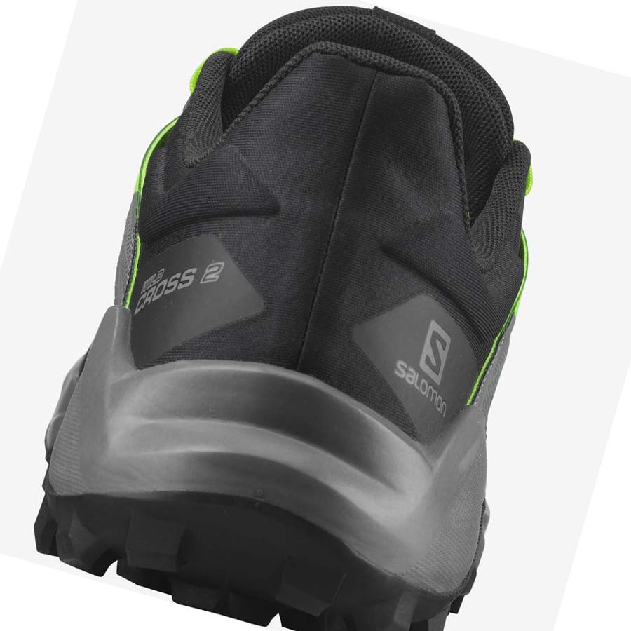 Salomon WILDCROSS 2 Trail Futócipő Férfi Fekete Zöld | HU 2104XYU